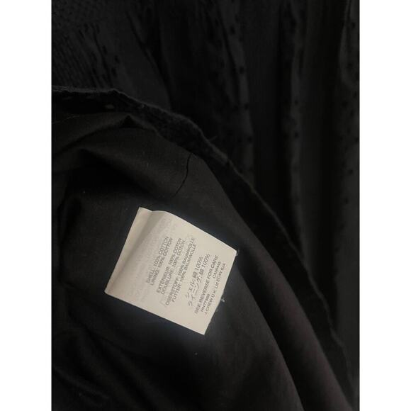 J Crew Dress 6 Ruffle Cotton Eyelet Button Front Midi Cotton Lined Preppy - Picture 9 of 9